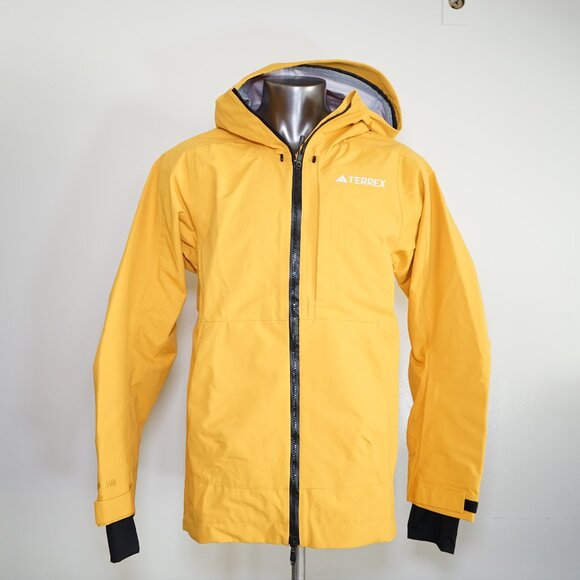 Adidas Terrex Techrock 3 Layer Yellow Ski Jacket Size S